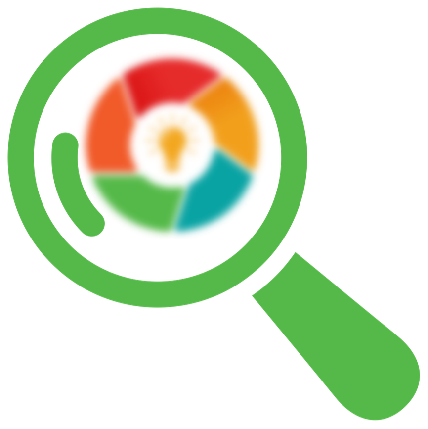 Graphic: Magnifying glass with EPIC logo in view